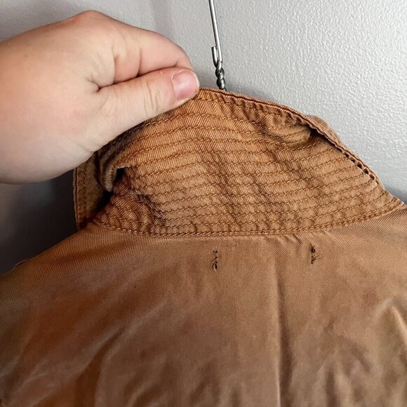 Max Jeans Cargo Jacket Tank Brown Size Small - Picture 9 of 12